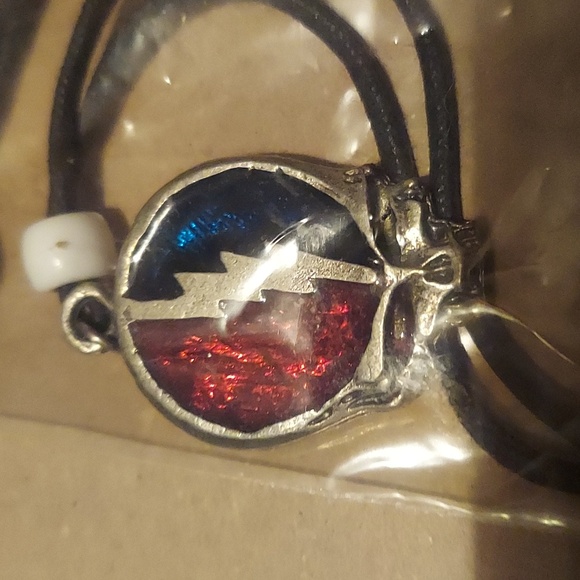 Chrome / metallic grateful dead steelie. Artist created 1/1 - Picture 2 of 2